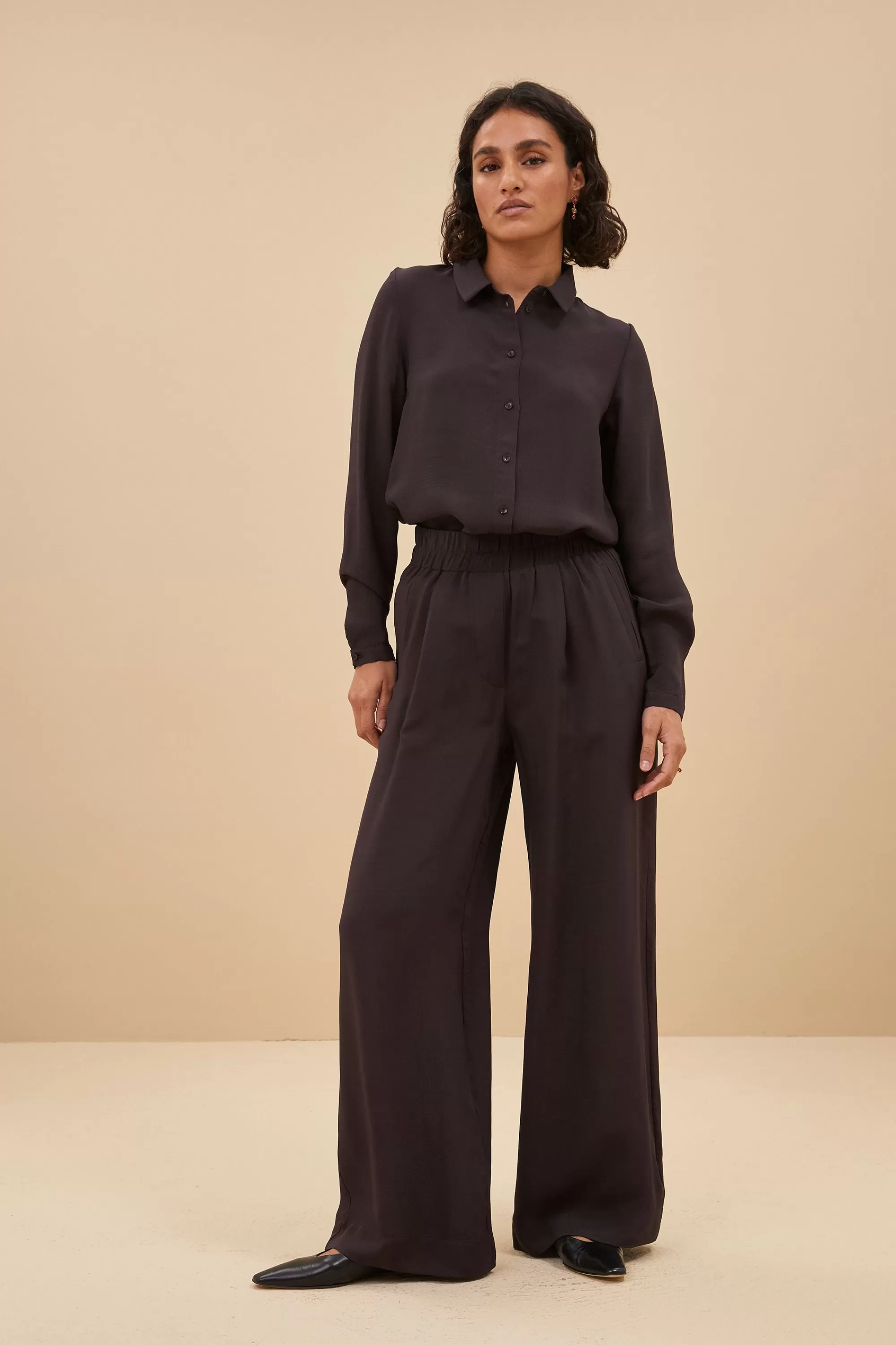 Discount benji satin stripe pants | cafe noir Broeken