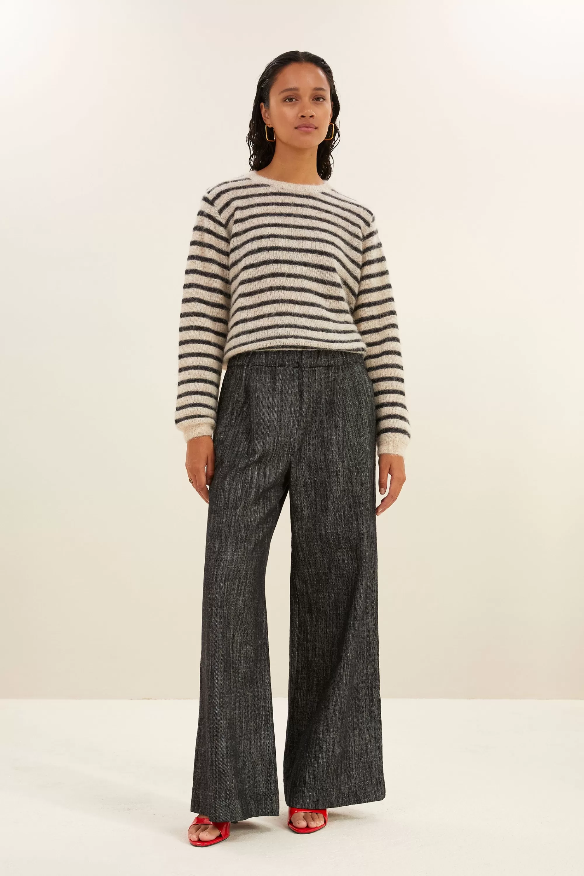Flash Sale benji twill pants | jet black Broeken