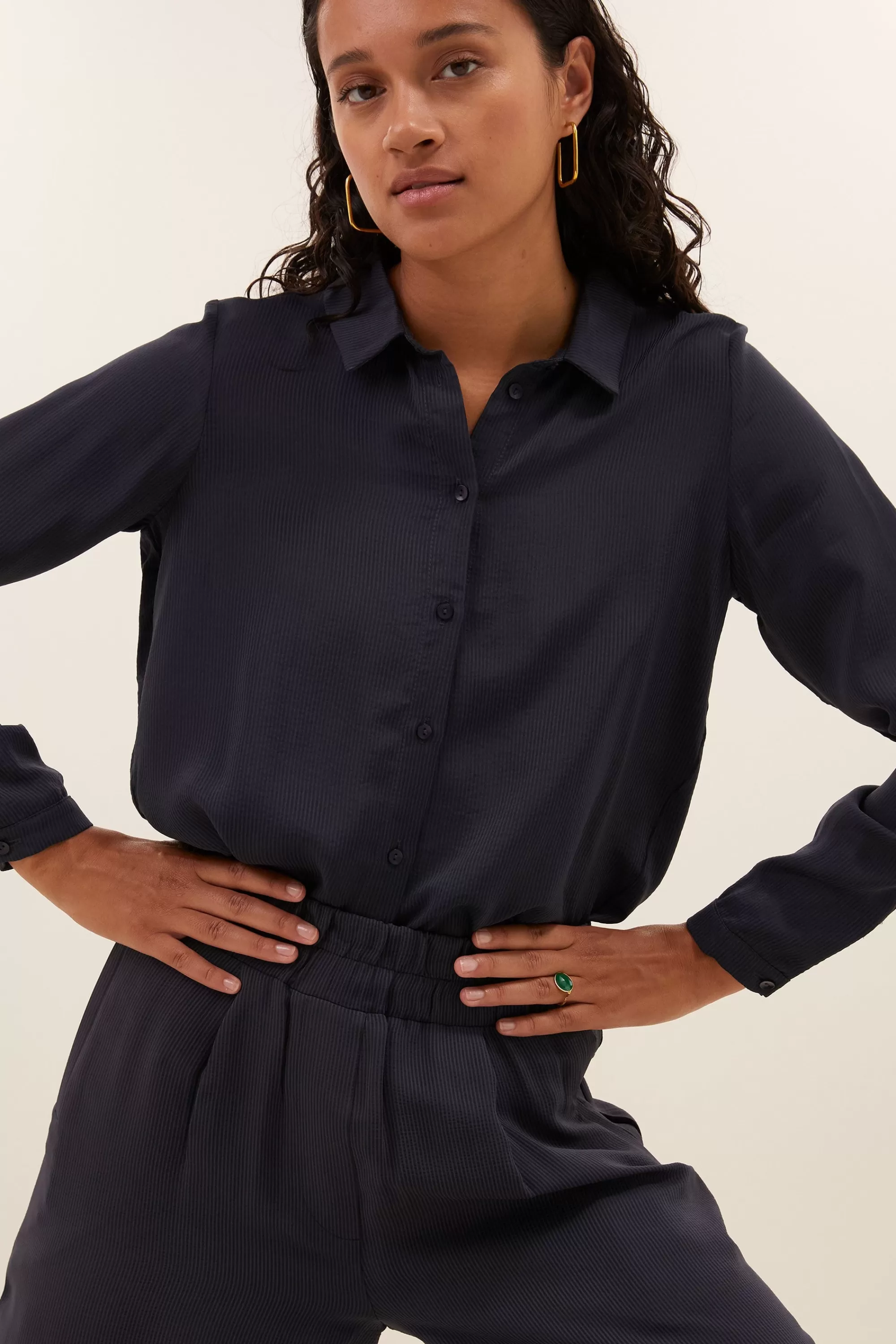 Sale donna satin stripe blouse | Blouses