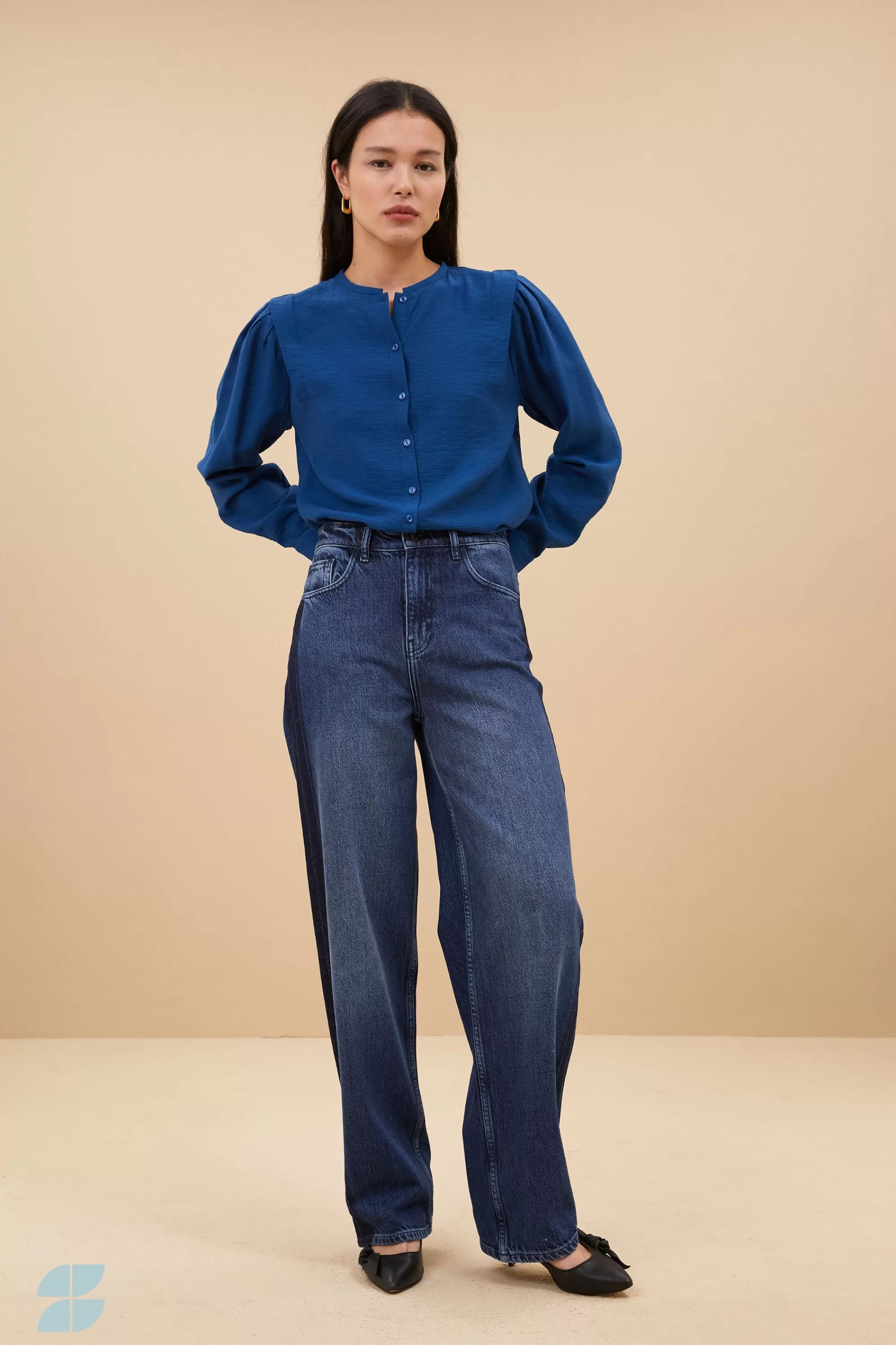 New erin blouse | college navy Blouses