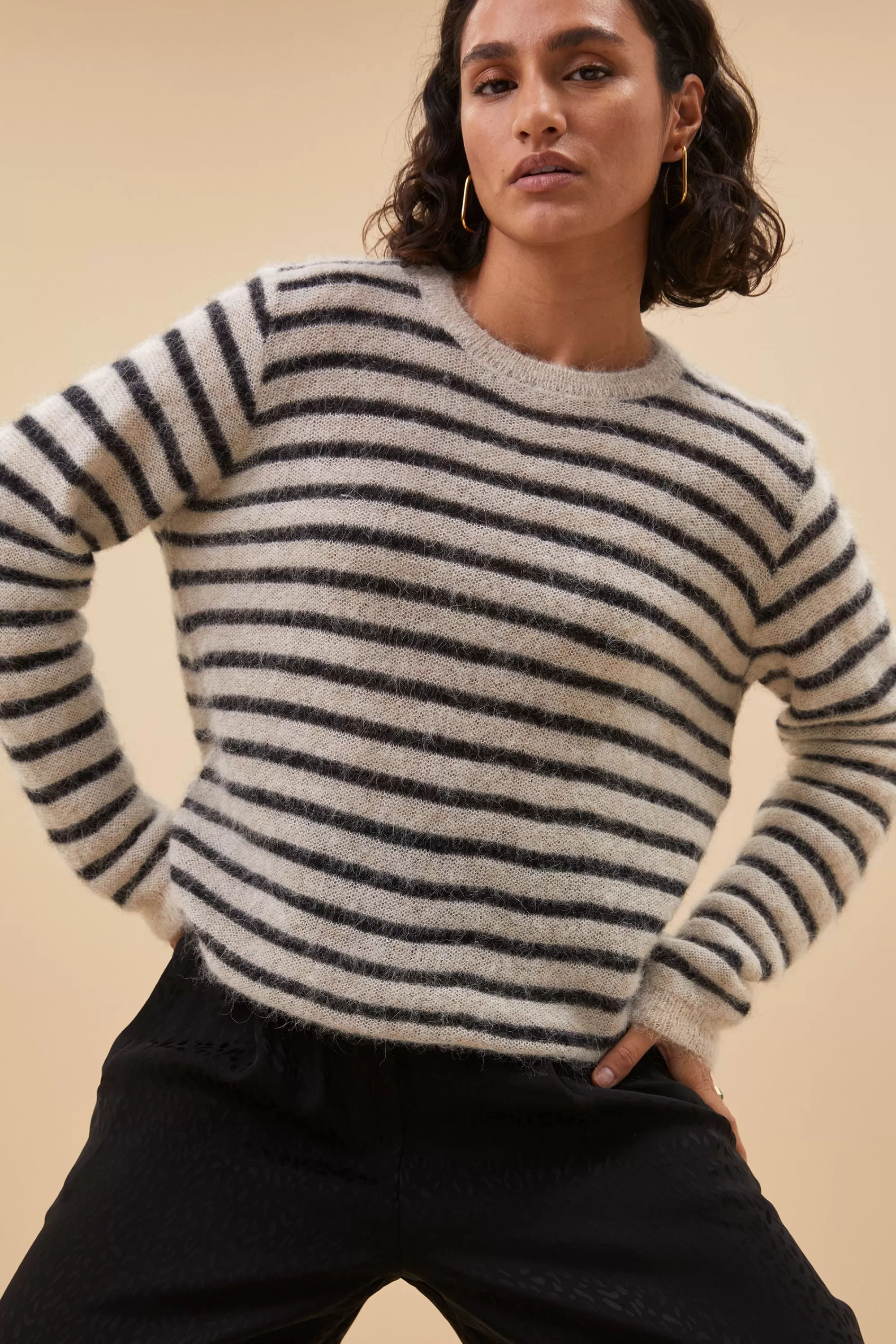 Clearance gwen thin stripe pullover | Truien