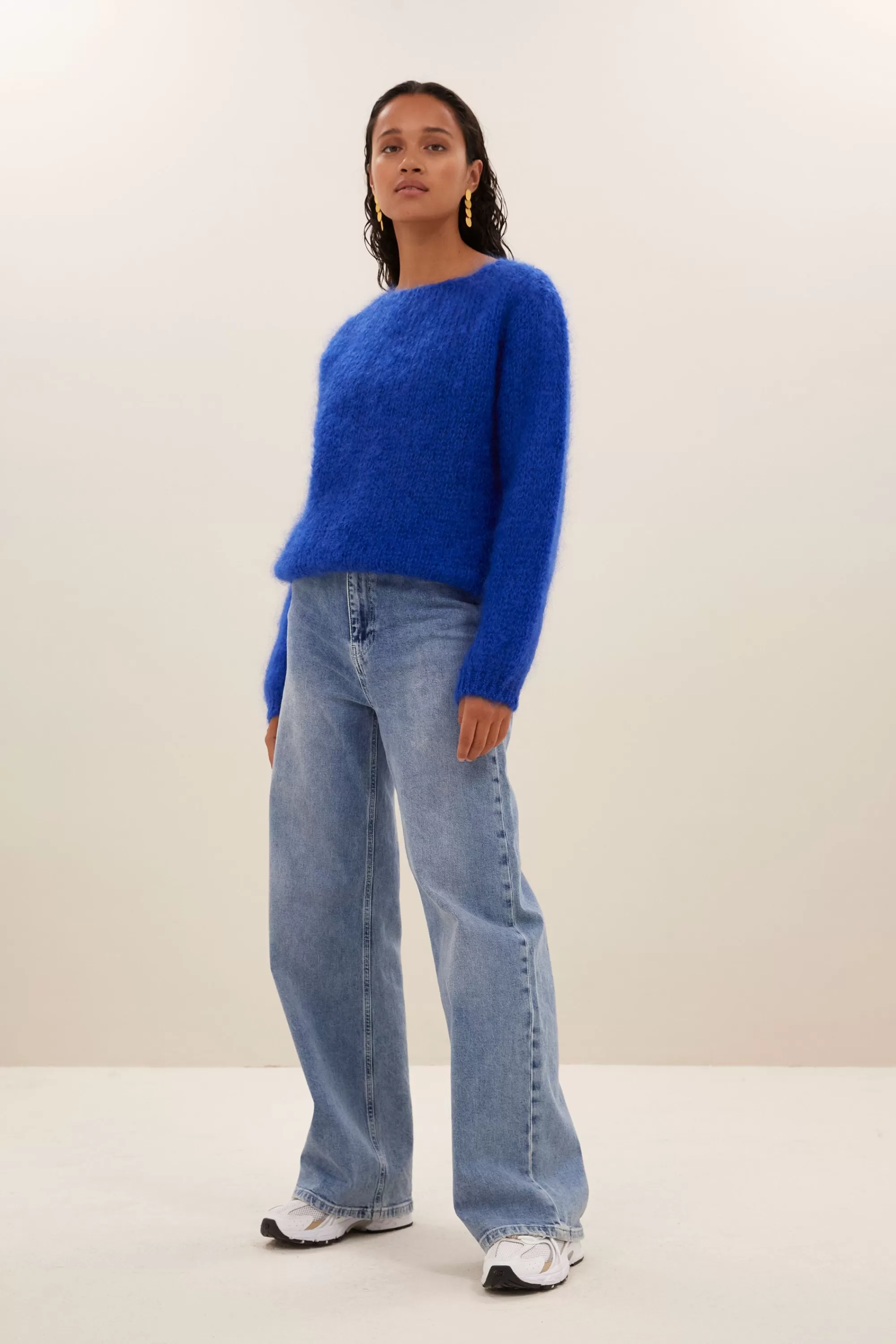 Outlet james pullover | electric blue Truien