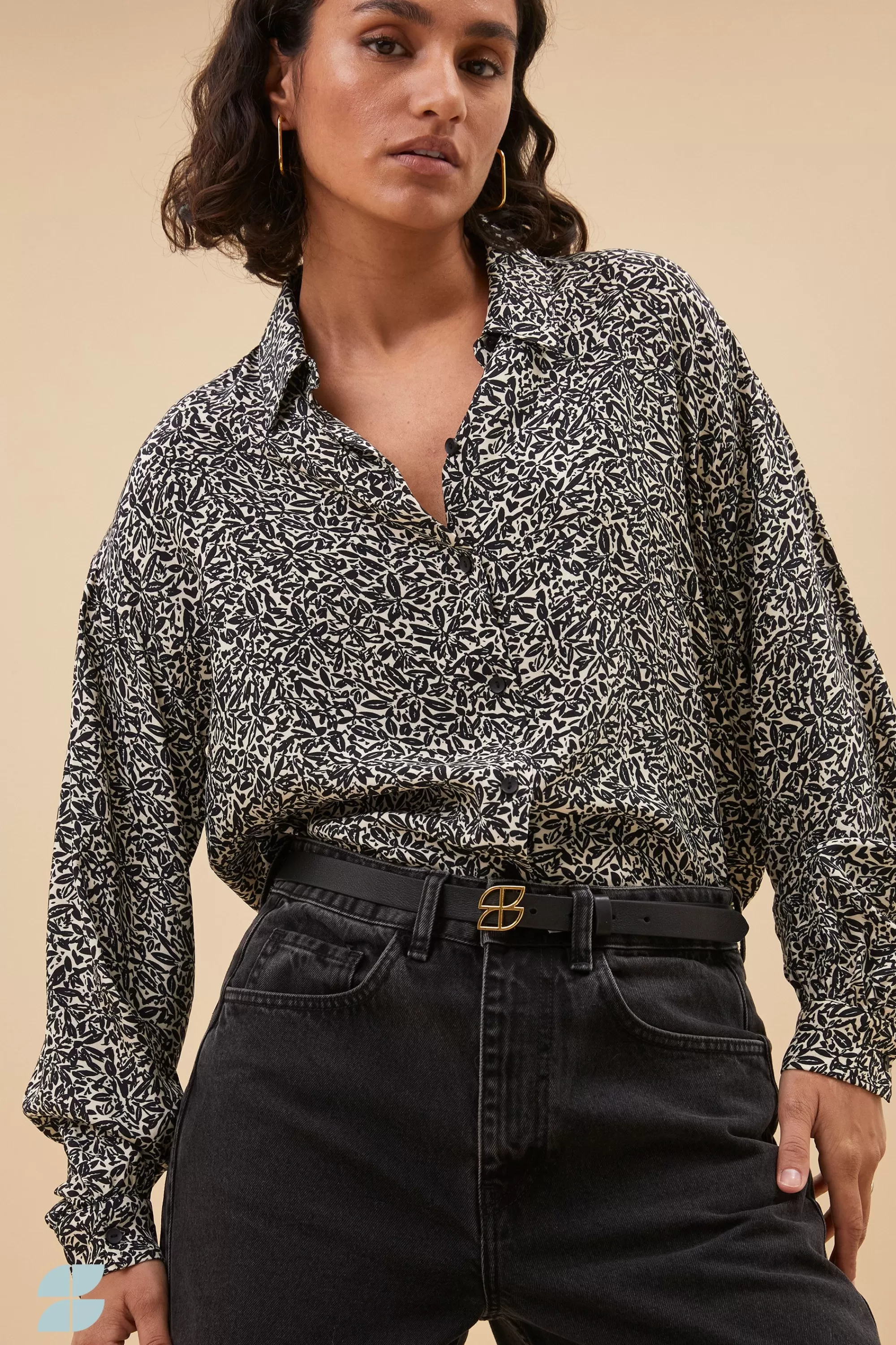 Outlet lykke calm flower blouse | calm flower print Blouses