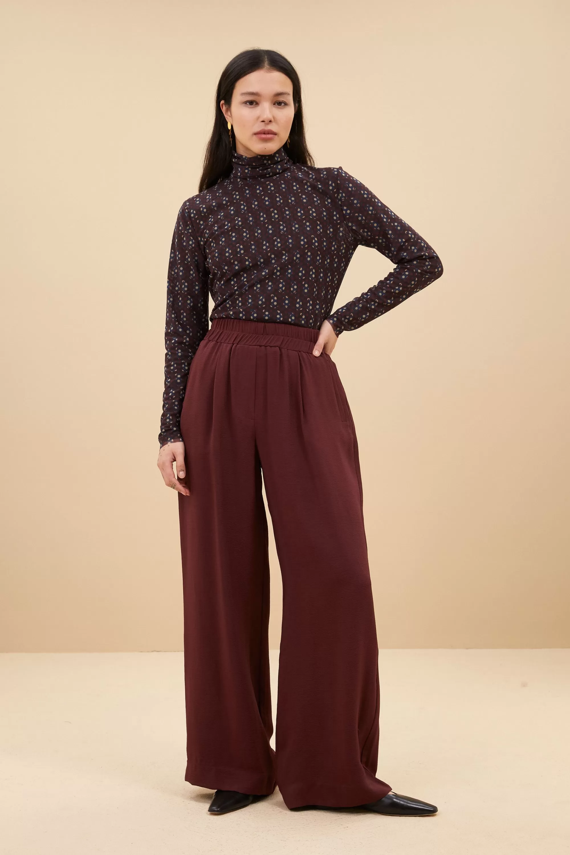 Sale mesh paisley top | paisley dots Tops & Shirts