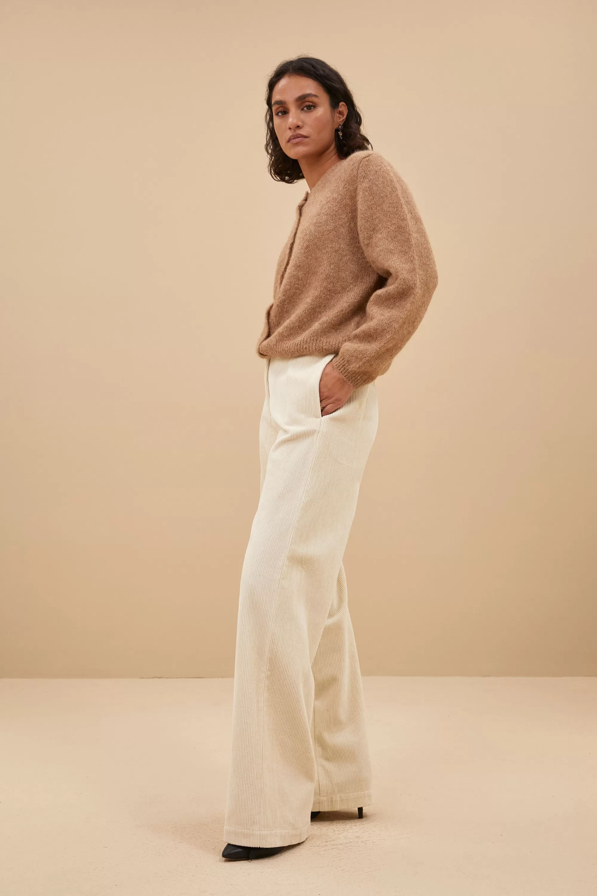 New odin cord pants | sand shell Broeken