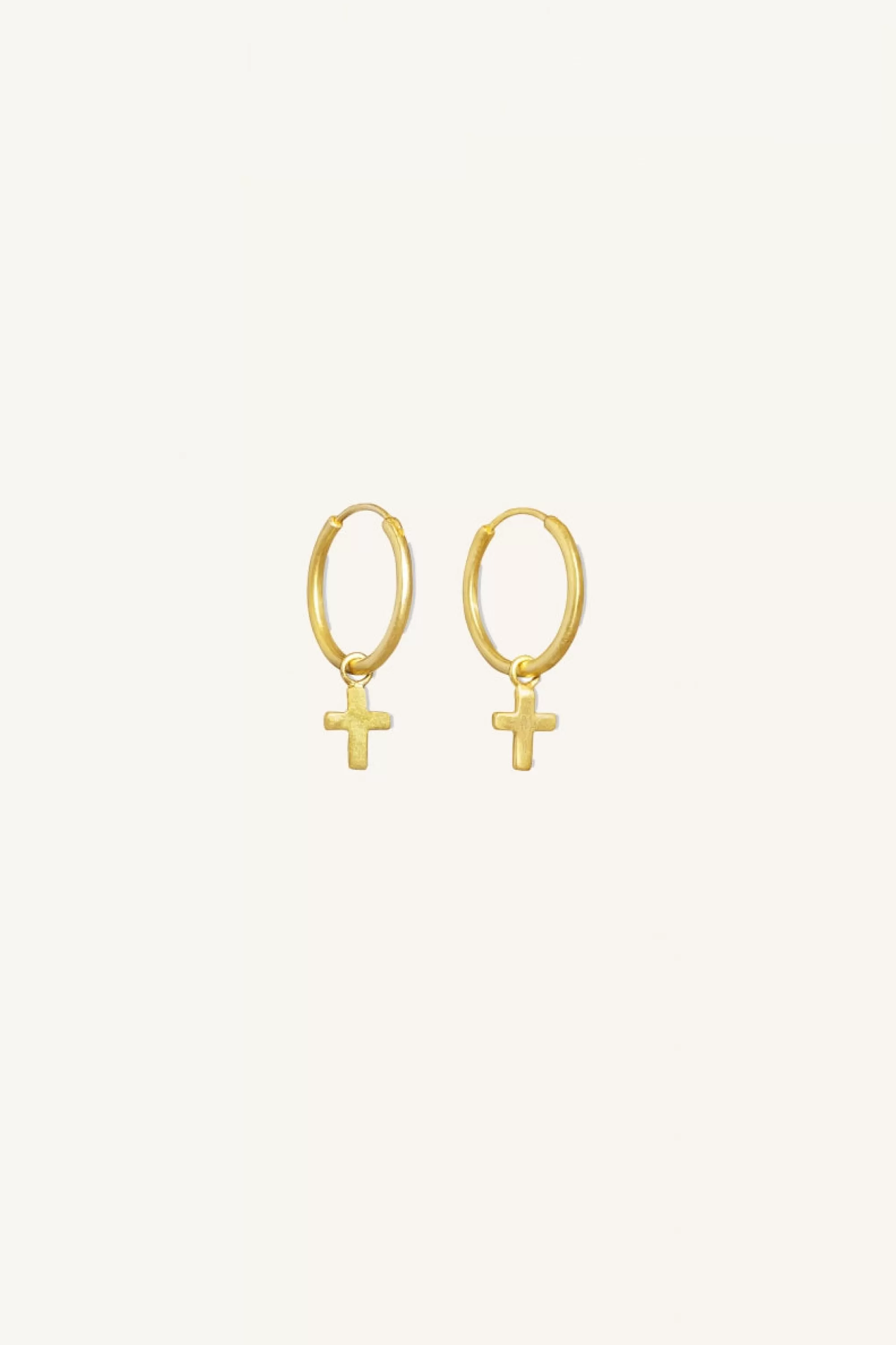 Sale PD cross round earring | Oorbellen | Sieraden