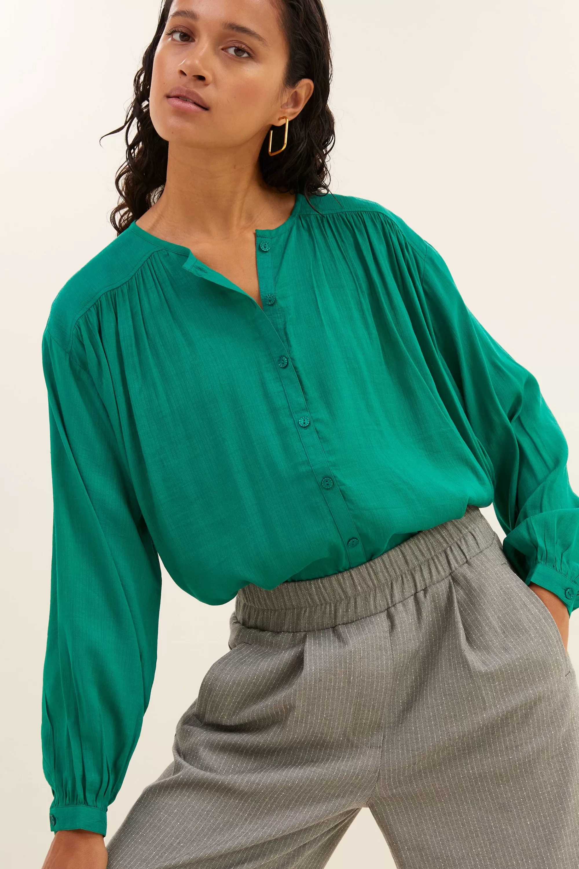 Shop saar blouse | bright green Blouses