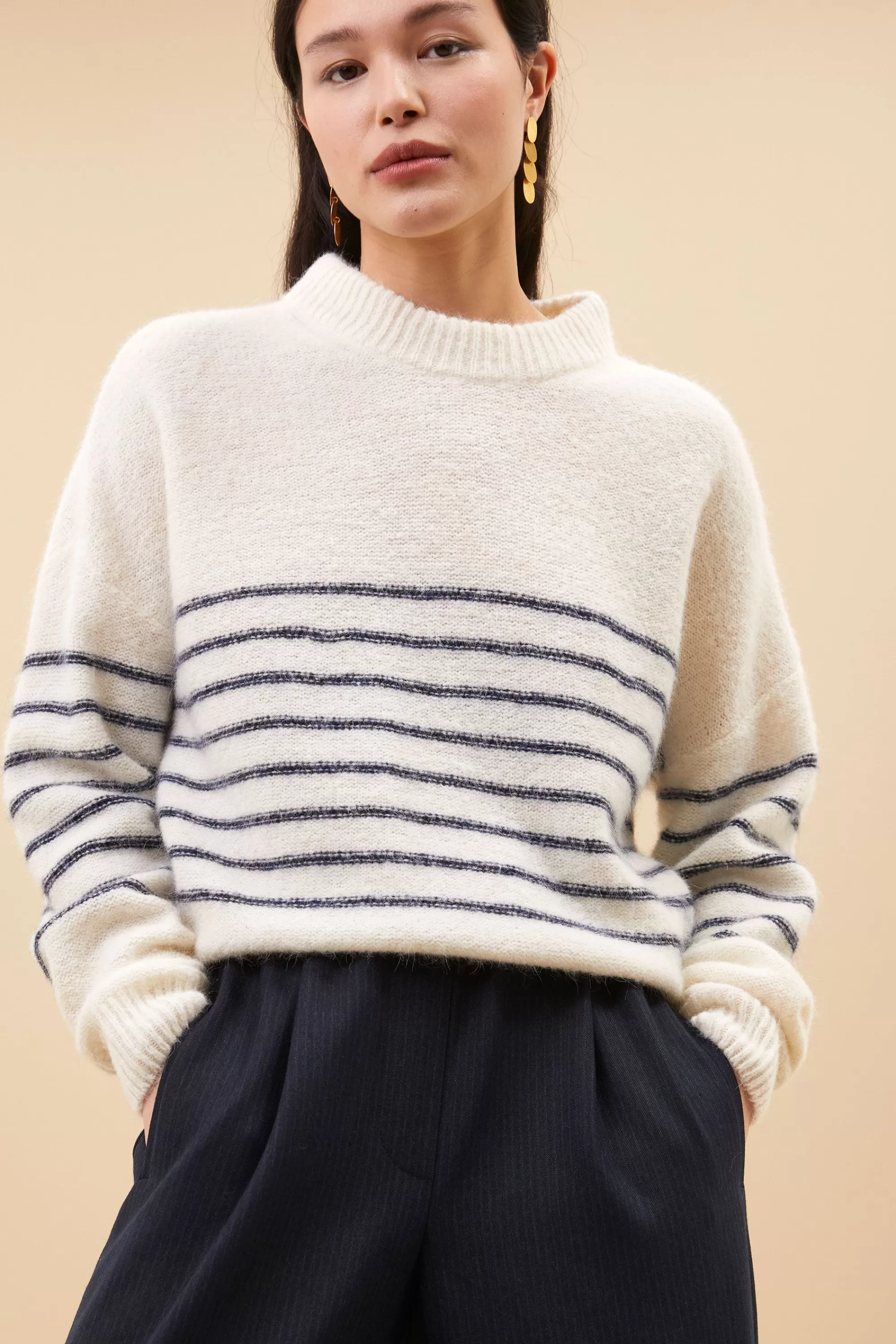 Cheap sonny stripe pullover | off white Truien